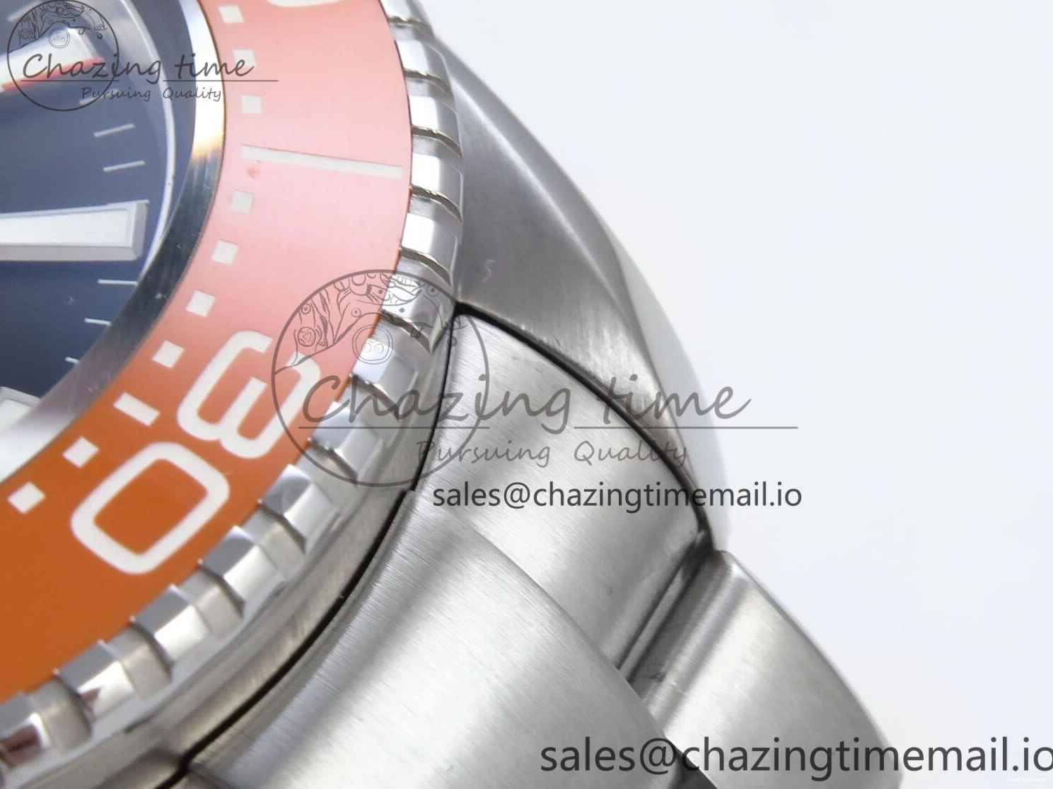 0523 Seamaster 6000M Ultra Deep SS VRF 1:1 Best Edition Gray Dial Orange Bezel on SS Bracelet A8912 Super Clone NewStyle 7687